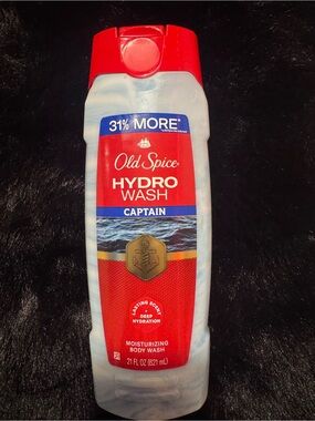 Old Spice Hydro Wash Captain Moisturizing Body Wash – Red Bottle